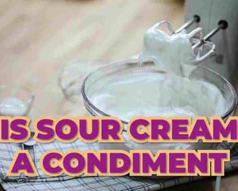 Is Sour Cream A Condiment