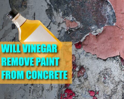 Will vinegar remove paint from concrete